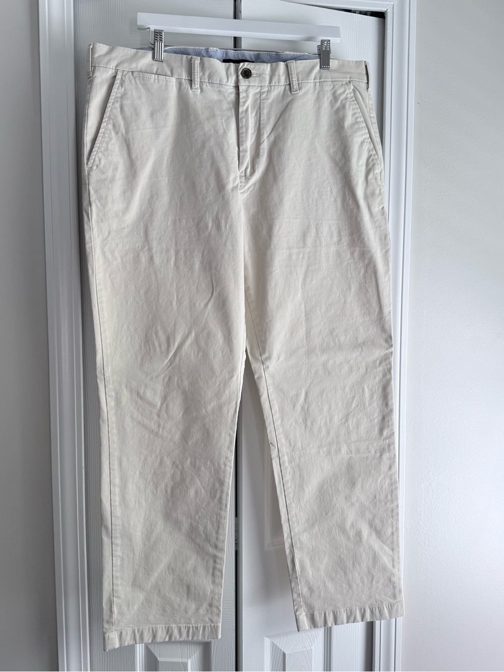 Tommy Hilfiger Off-White Cotton Chinos